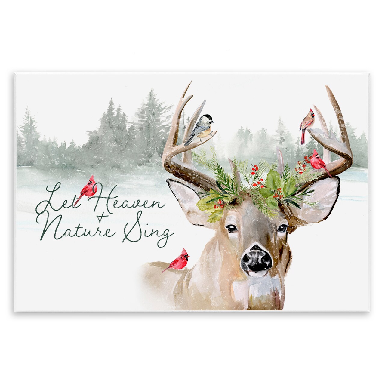 Stupell Industries Motivational Winter Reindeer Wall Plaque Art